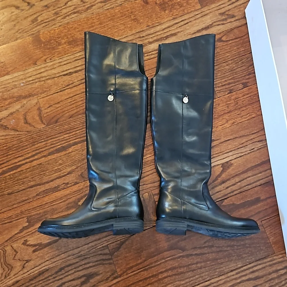 Patrizia Pepe girls over the knee leather boots size 35